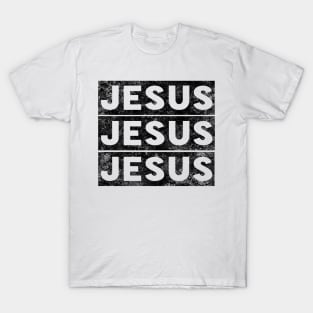 Jesus Jesus Jesus Name Religious Christian T-Shirt